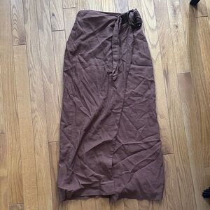 Mango Brown wrap skirt